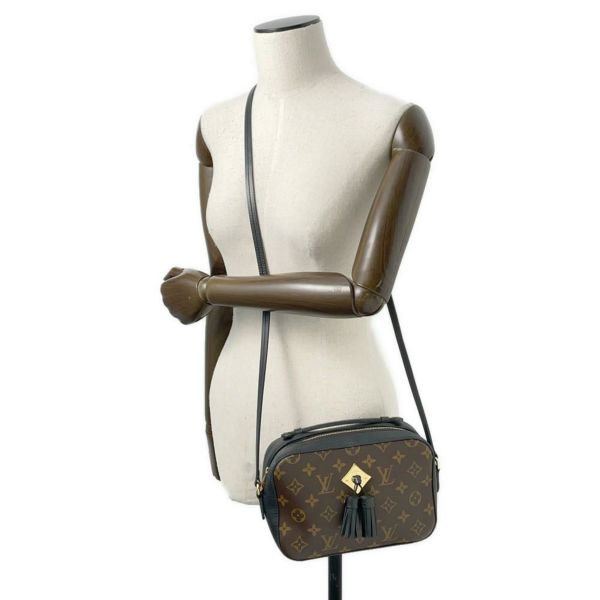 ルイヴィトン ショルダーバッグ モノグラム サントンジュ M43555 LOUIS VUITTON タッセル ブラック 黒