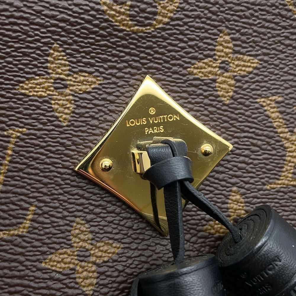 ルイヴィトン ショルダーバッグ モノグラム サントンジュ M43555 LOUIS VUITTON タッセル ブラック 黒