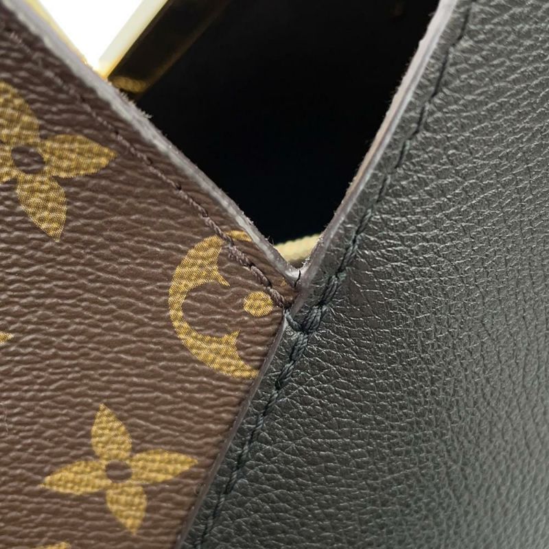 ルイヴィトン トートバッグ モノグラム カーフレザー キモノMM M40460 LOUIS VUITTON 黒 ブラック
