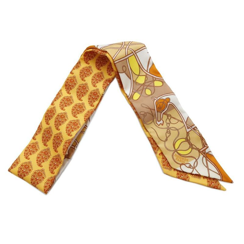 エルメス スカーフ ツイリー 鞭 ブロック COMP DE FOUET AU BLOC HERMES シルク 2018年春夏