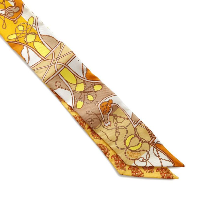 エルメス スカーフ ツイリー 鞭 ブロック COMP DE FOUET AU BLOC HERMES シルク 2018年春夏