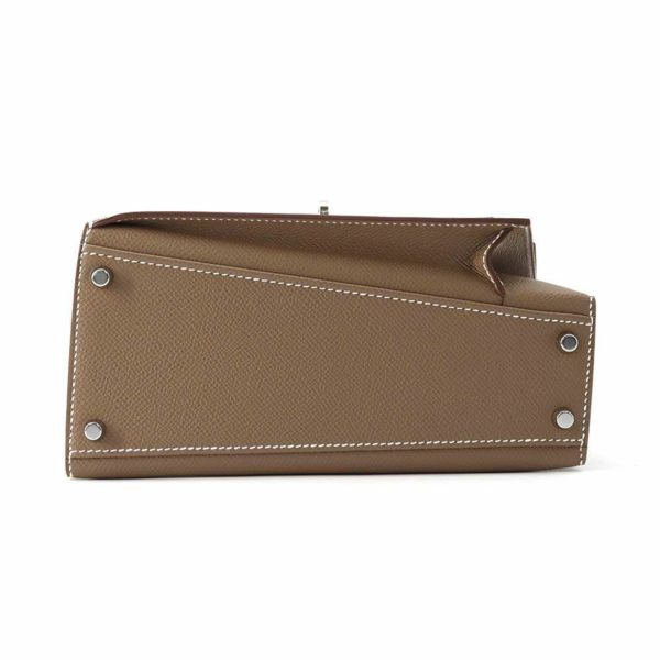 エルメス ショルダー バッグ ケリー20 無秩序 外縫い エトゥープ/シルバー金具 エプソン B刻印