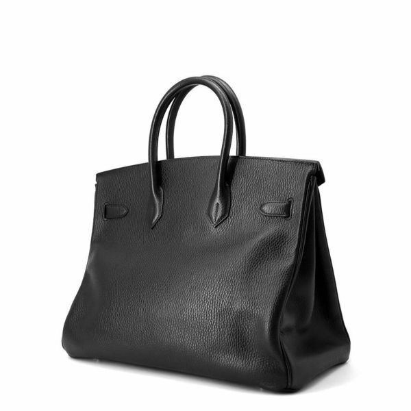 エルメス バーキン35 ブラック/ゴールド金具 アルデンヌ □B刻印 HERMES Birkin ハンドバッグ 黒
