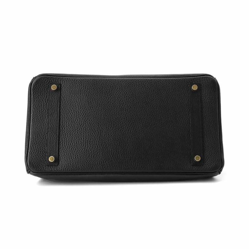 エルメス バーキン35 ブラック/ゴールド金具 アルデンヌ □B刻印 HERMES Birkin ハンドバッグ 黒