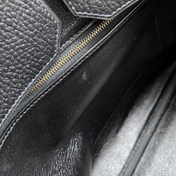 エルメス バーキン35 ブラック/ゴールド金具 アルデンヌ □B刻印 HERMES Birkin ハンドバッグ 黒