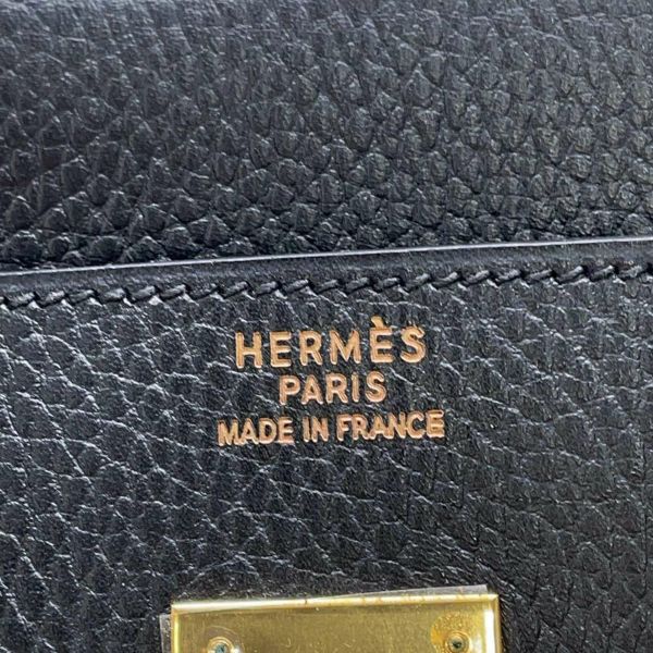 エルメス バーキン35 ブラック/ゴールド金具 アルデンヌ □B刻印 HERMES Birkin ハンドバッグ 黒