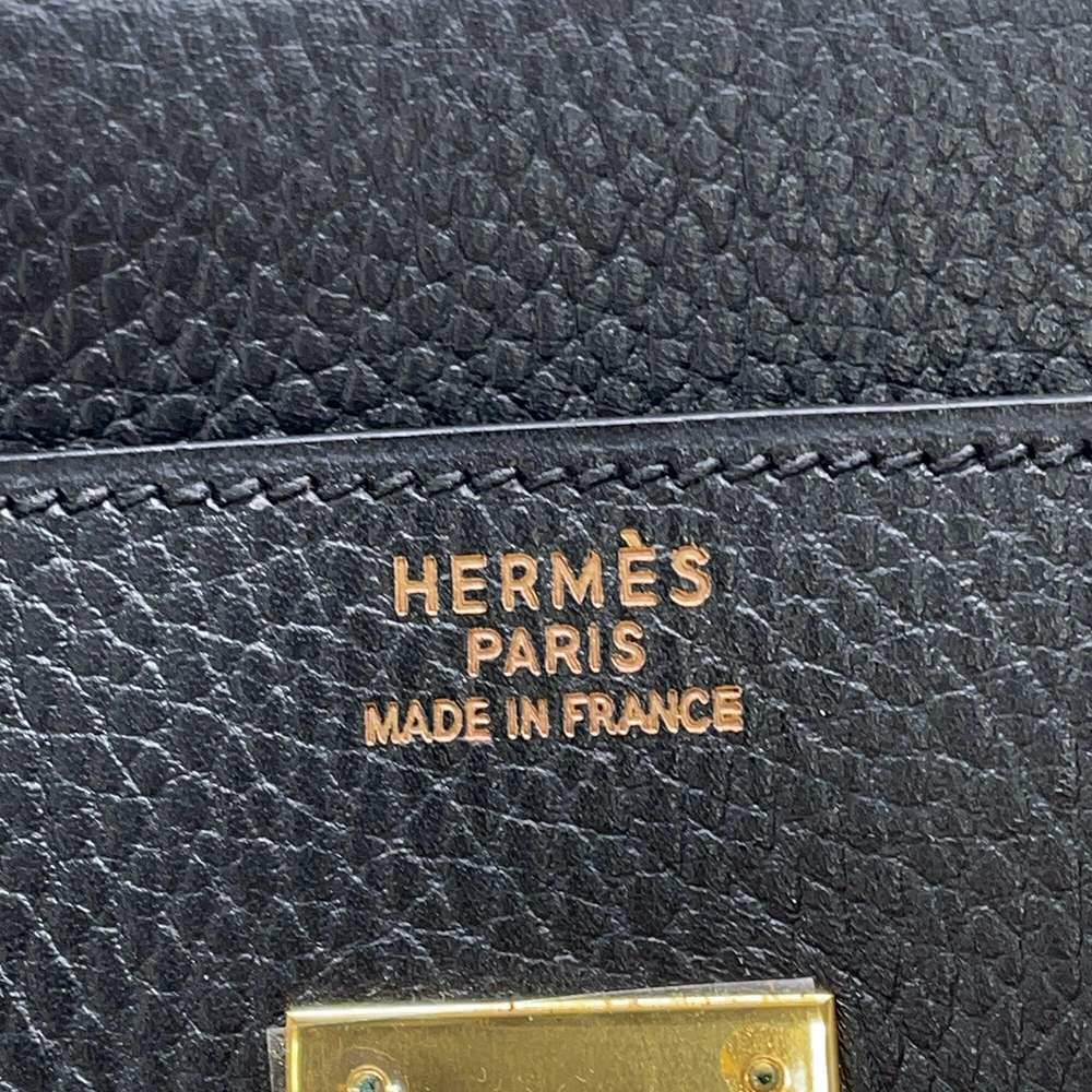 エルメス バーキン35 ブラック/ゴールド金具 アルデンヌ □B刻印 HERMES Birkin ハンドバッグ 黒