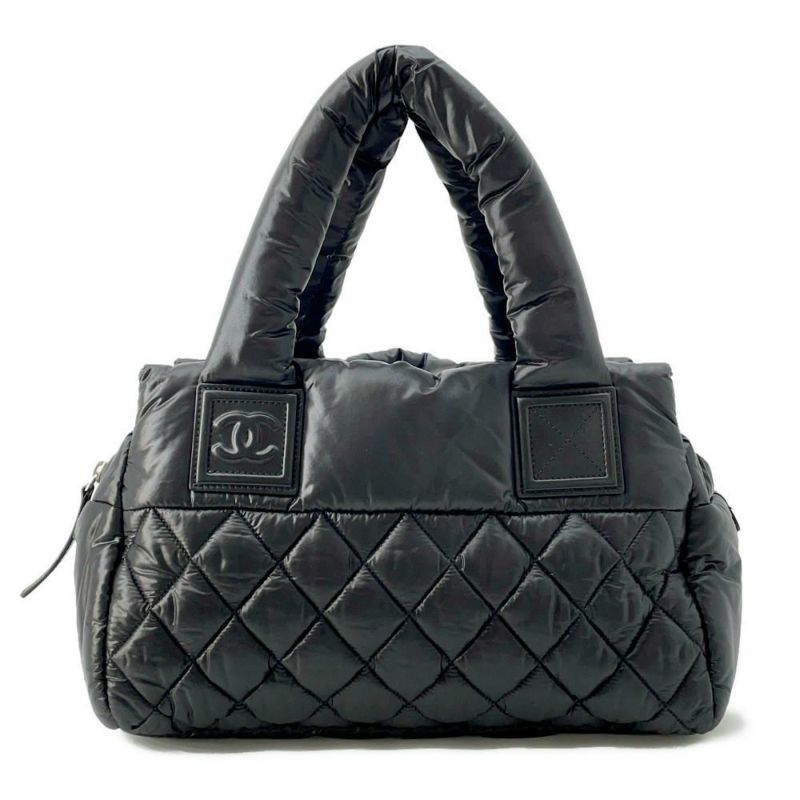 シャネル ハンドバッグ コココクーン マトラッセ ココマーク A48619 CHANEL バッグ ミニボストンバッグ 黒