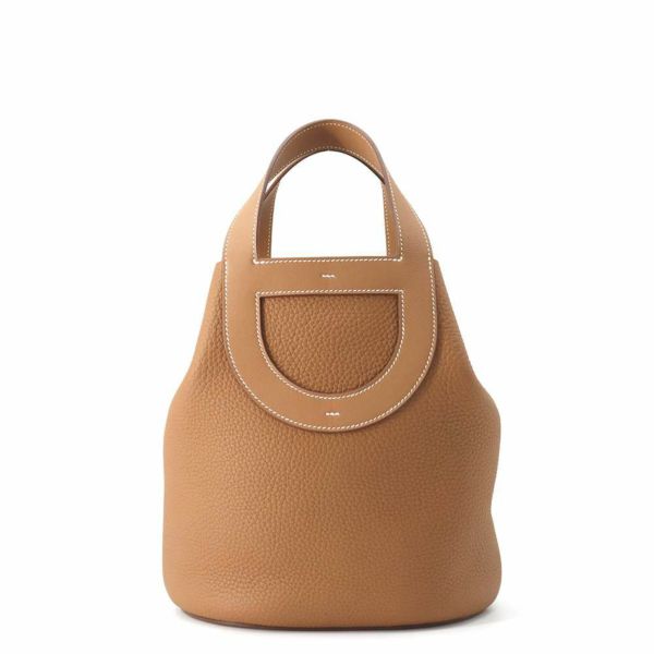 エルメス トートバッグ インザループ 23 ゴールド/シルバー金具 トリヨンクレマンス/スイフト K刻印