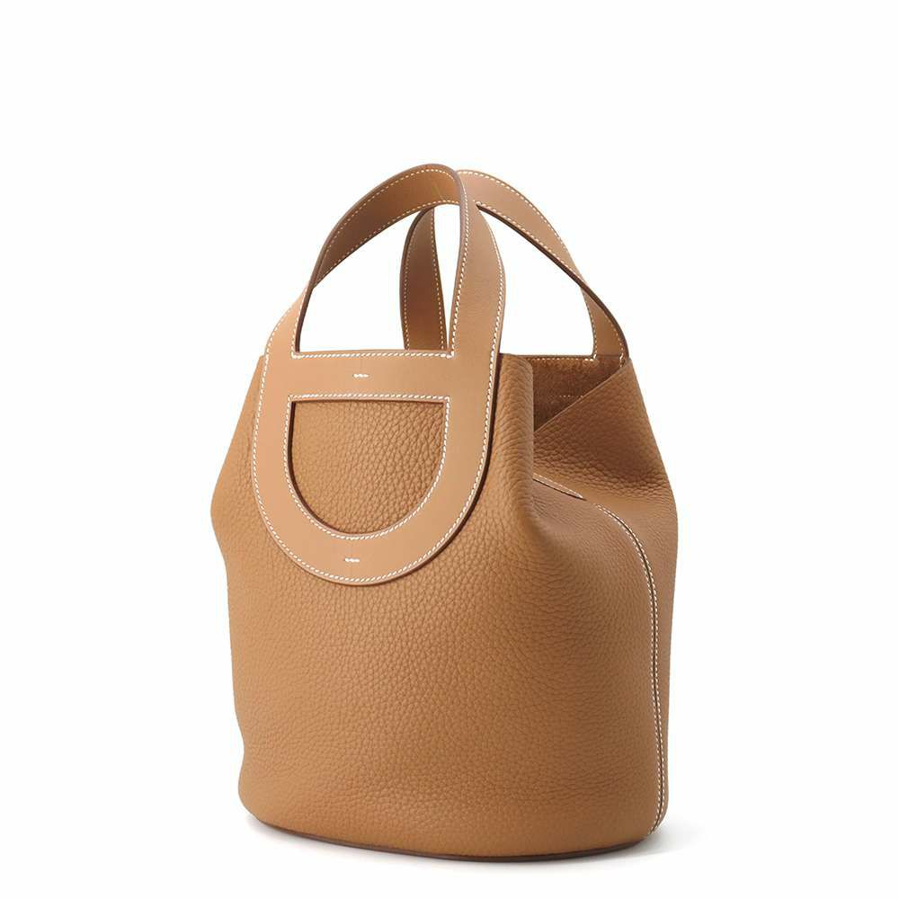エルメス トートバッグ インザループ 23 ゴールド/シルバー金具 トリヨンクレマンス/スイフト K刻印