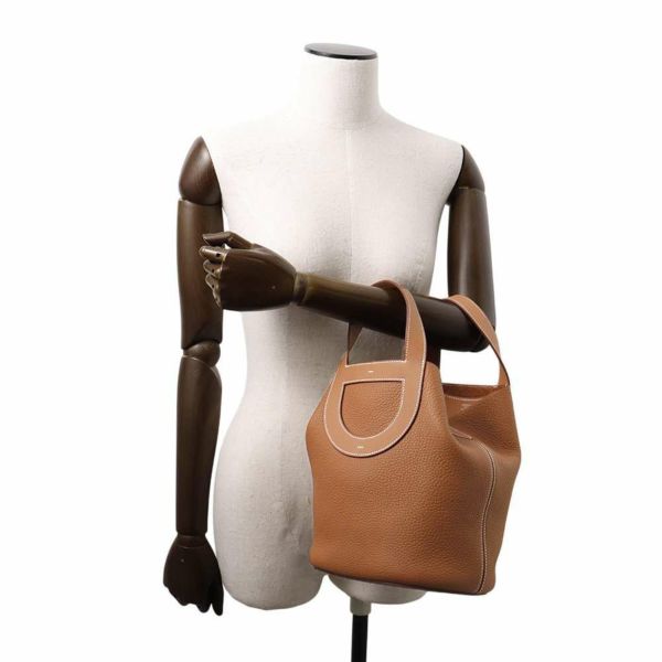 エルメス トートバッグ インザループ 23 ゴールド/シルバー金具 トリヨンクレマンス/スイフト K刻印