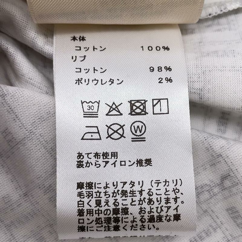 エルメス Ｔシャツ ボルデュック チェック コットン レディースサイズ36 HERMES トップス 白