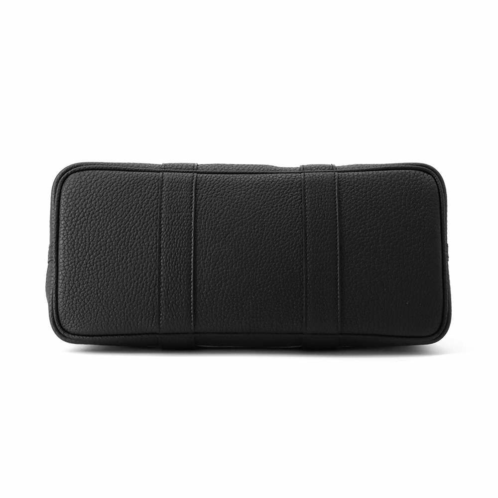 エルメス トートバッグ ガーデンパーティTPM ベージュ/ブラック/シルバー金具 トワルアッシュ/ネゴンダ K刻印 HERMES Garden Party 黒