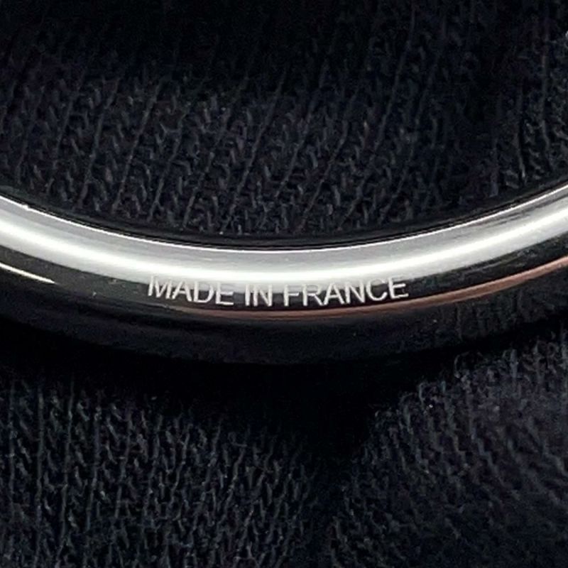 エルメス キーホルダー フェール・ア・シュヴァル Fer a Cheval オレンジ/シルバー金具 キーリング