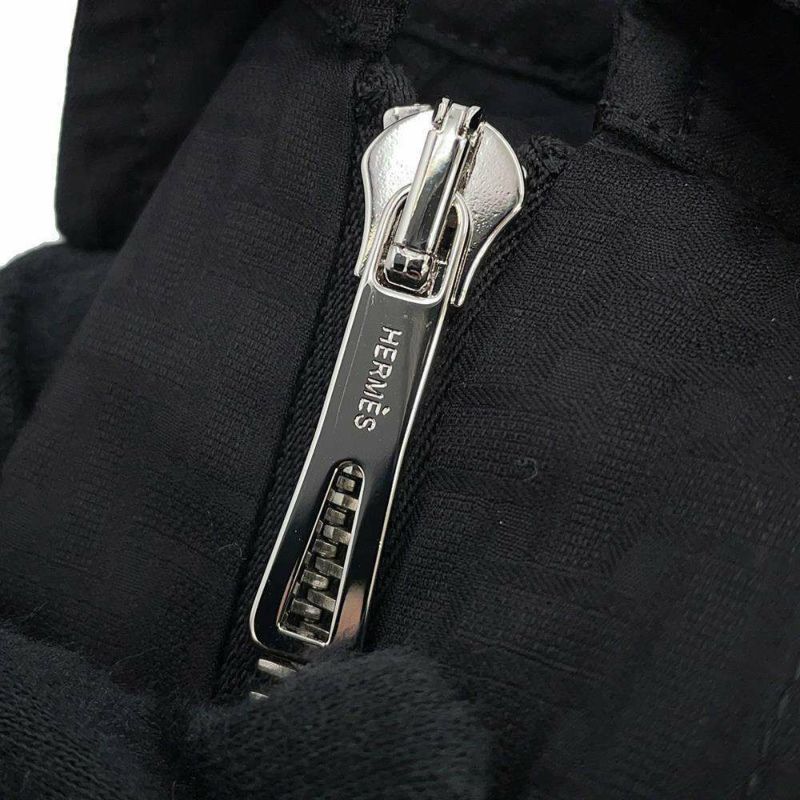 エルメス ワンピース ジップアップ・ドレス モザイク モチーフ サイズ40 HERMES アパレル 黒