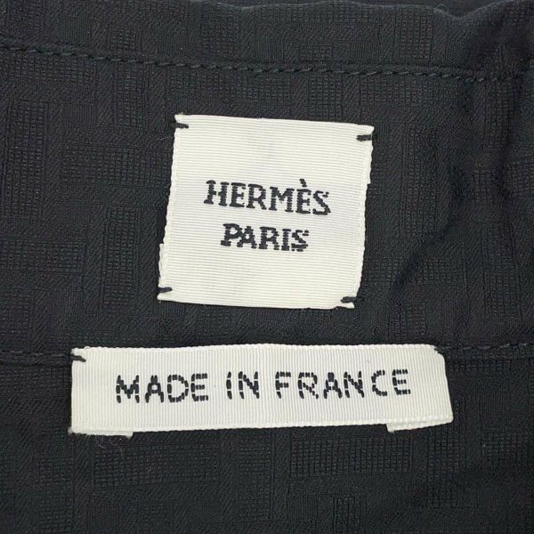 エルメス ワンピース ジップアップ・ドレス モザイク モチーフ サイズ40 HERMES アパレル 黒