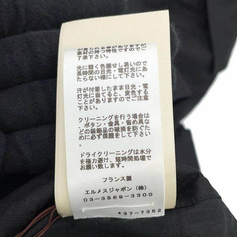 エルメス ワンピース ジップアップ・ドレス モザイク モチーフ サイズ40 HERMES アパレル 黒