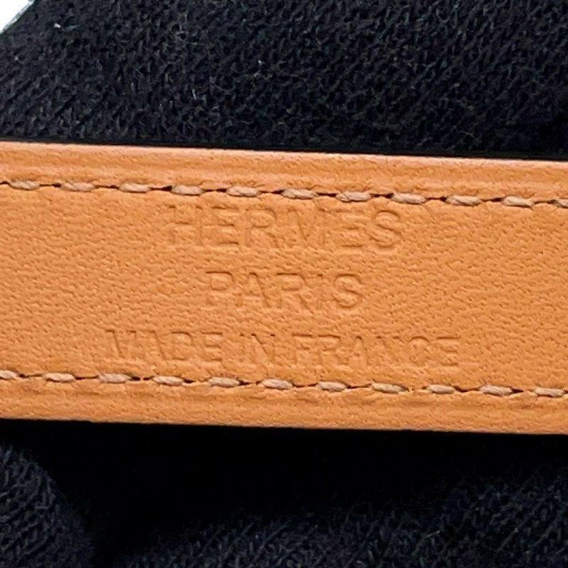 エルメス ブレスレット ケリー ドゥブルトゥール ブラック/シルバー金具 ボックスカーフ B刻印 サイズT2 黒