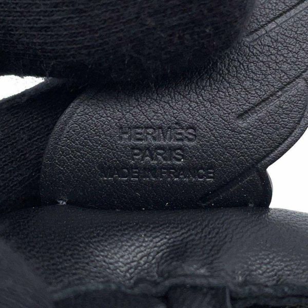 エルメス バッグチャーム ロデオPM ペガサス ブラック ラムスキン B刻印 HERMES ソーブラック