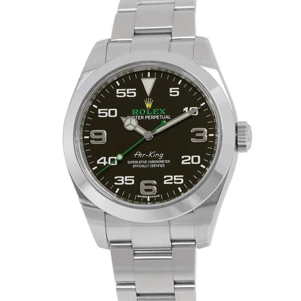 ロレックス エアキング ランダムシリアル ルーレット 116900 ROLEX 腕時計 黒文字盤