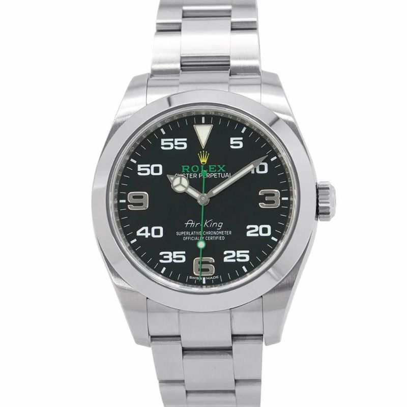 ロレックス エアキング ランダムシリアル ルーレット 116900 ROLEX 腕時計 黒文字盤