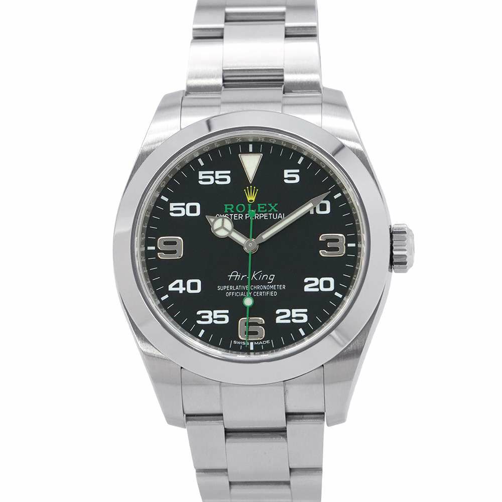 ロレックス エアキング ランダムシリアル ルーレット 116900 ROLEX 腕時計 黒文字盤