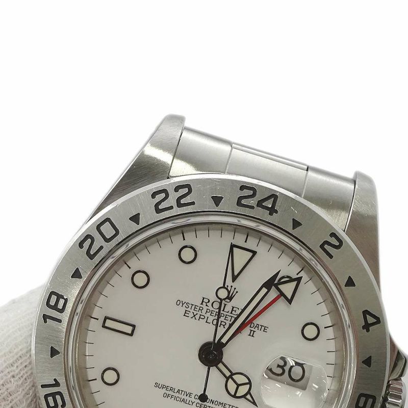 ロレックス エクスプローラー2 X番 16570 ROLEX 腕時計 白文字盤