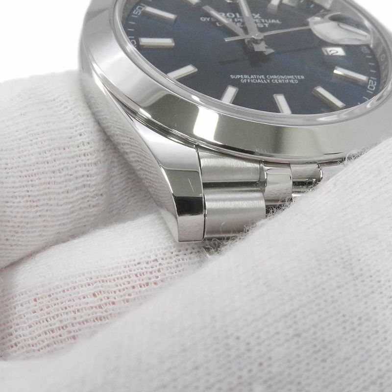 ロレックス デイトジャスト41 ランダムシリアル ルーレット 126300 ROLEX 腕時計 ブライトブルー文字盤