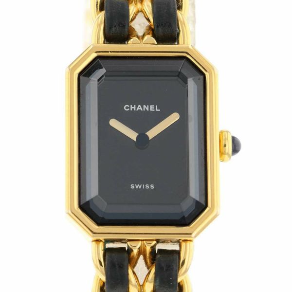 シャネル プルミエール H0001 XL CHANEL 腕時計 レディース 黒文字盤 クォーツ