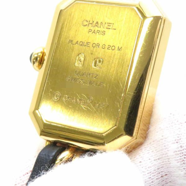 シャネル プルミエール H0001 XL CHANEL 腕時計 レディース 黒文字盤 クォーツ