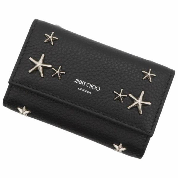 ジミーチュウ 6連 キーケース スタッズ レザー J000135809001 JIMMY CHOO 黒