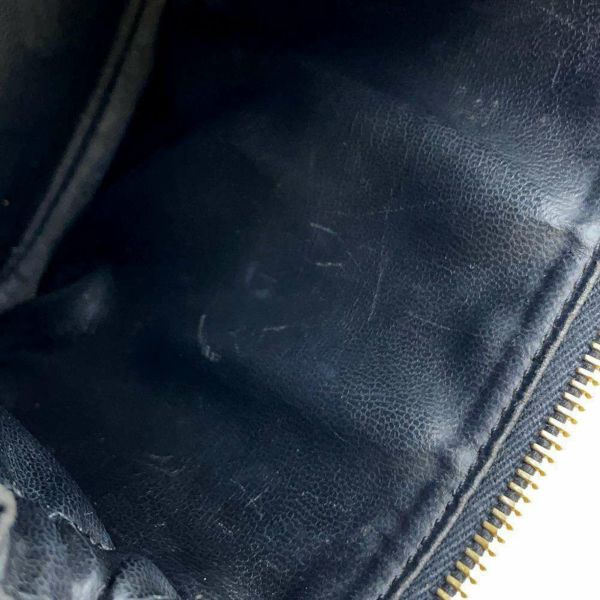 シャネル バニティバッグ ココマーク キャビアスキン 縦型 A01998 CHANEL 化粧ポーチ コスメポーチ 黒