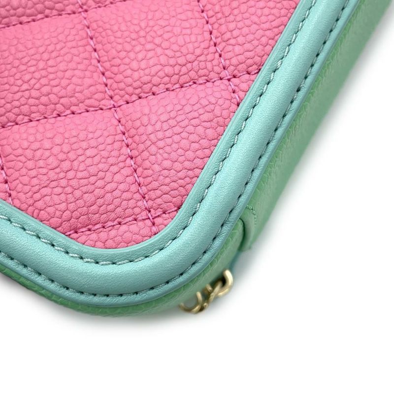 シャネル チェーンショルダーバッグ CCフィリグリー バニティバッグ キャビアスキン A93343 CHANEL ヴァニティ