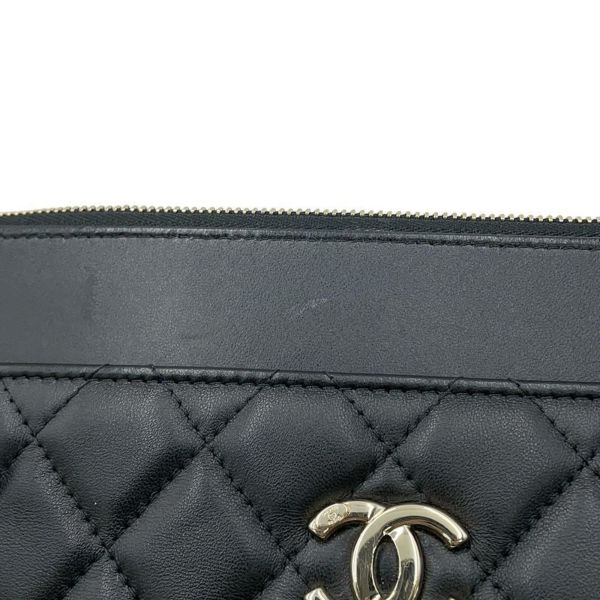 シャネル クラッチバッグ マトラッセ ココマーク CHANEL 黒