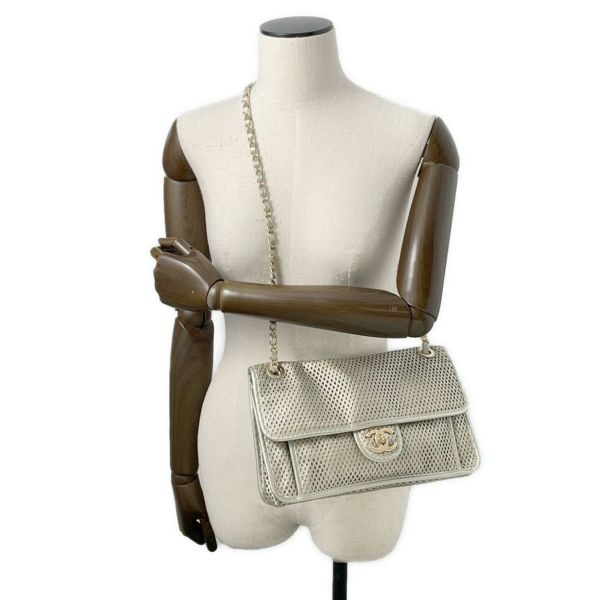 シャネル チェーンショルダーバッグ フレンチリビエラ パンチング CHANEL バッグ