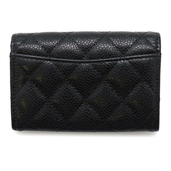 シャネル カードケース マトラッセ クラシックカードケース ココマーク キャビアスキン AP0214 CHANEL 名刺入れ 黒