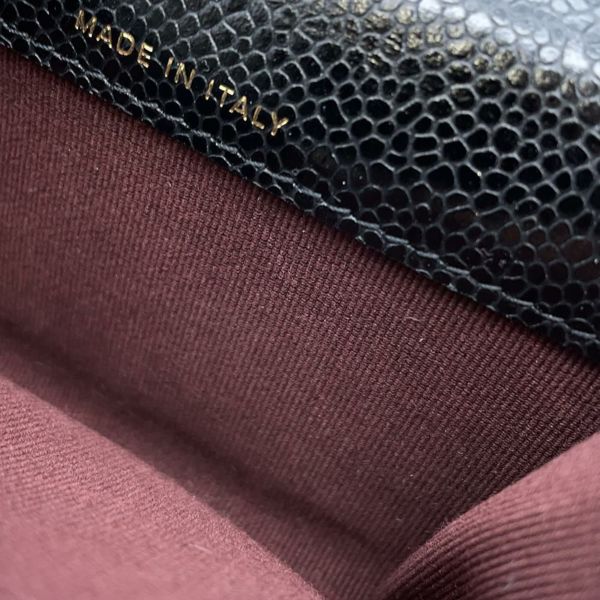 シャネル カードケース マトラッセ クラシックカードケース ココマーク キャビアスキン AP0214 CHANEL 名刺入れ 黒