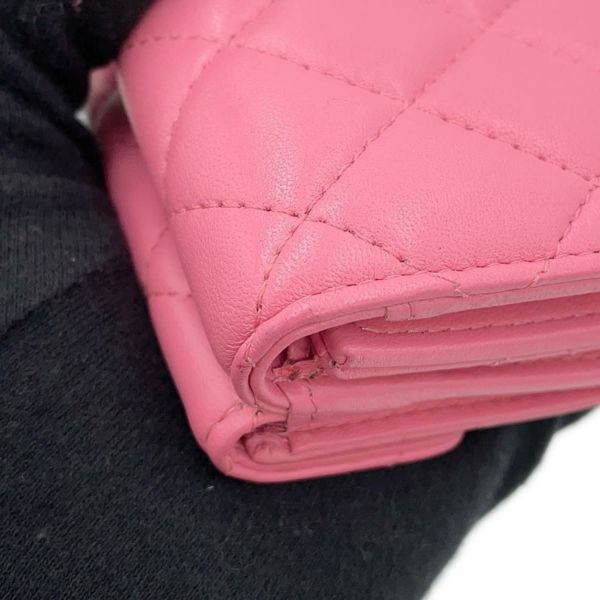 シャネル 三つ折り財布 マトラッセ ココマーク クラシック スモール フラップ ウォレット AP0230 CHANEL