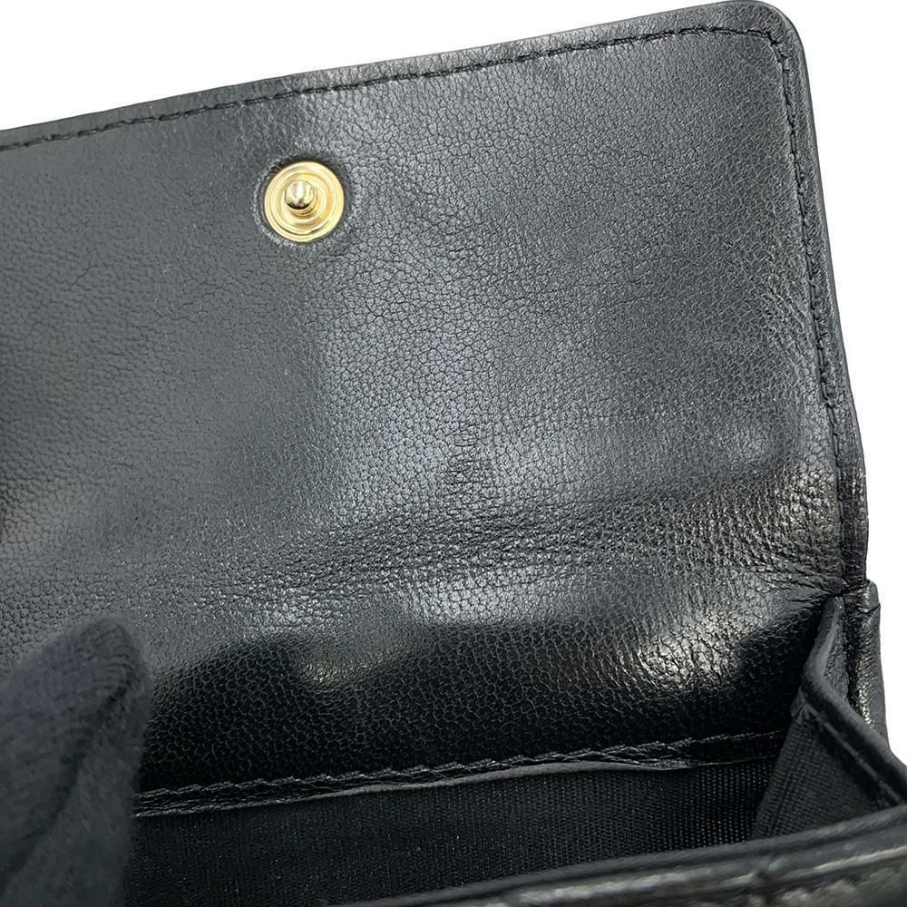 シャネル 三つ折り財布 キルティング ココマーク シャネル19 スモール フラップ ウォレット ラムスキン AP1789 CHANEL 黒