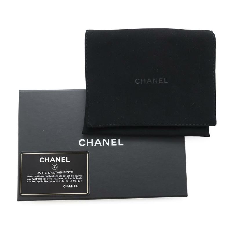 シャネル 三つ折り財布 キルティング ココマーク シャネル19 スモール フラップ ウォレット ラムスキン AP1789 CHANEL 黒