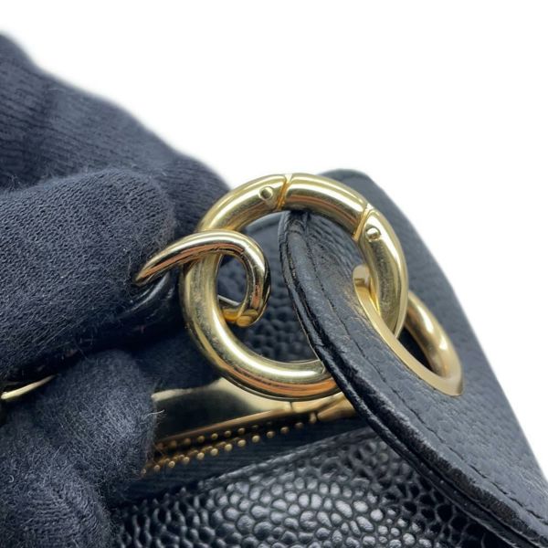シャネル チェーンショルダーバッグ マトラッセ ココマーク キャビアスキン A20993 CHANEL バッグ ワンショルダー 黒