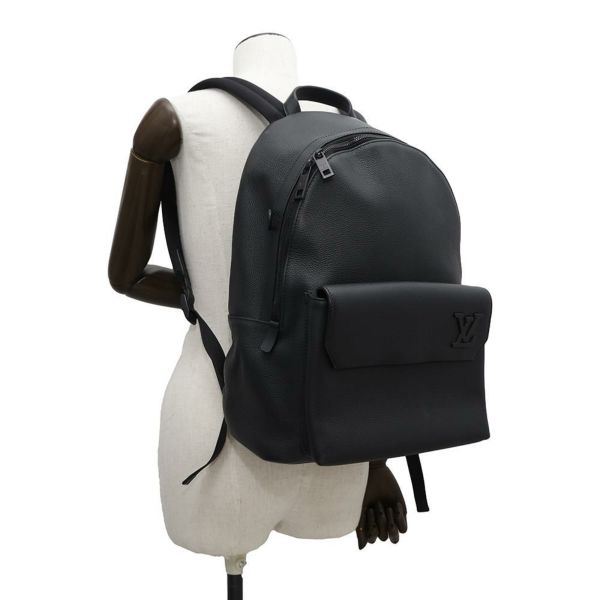 ルイヴィトン リュック テイクオフ・バックパック グレインレザー M57079 LOUIS VUITTON バッグ メンズ 黒 ブラック