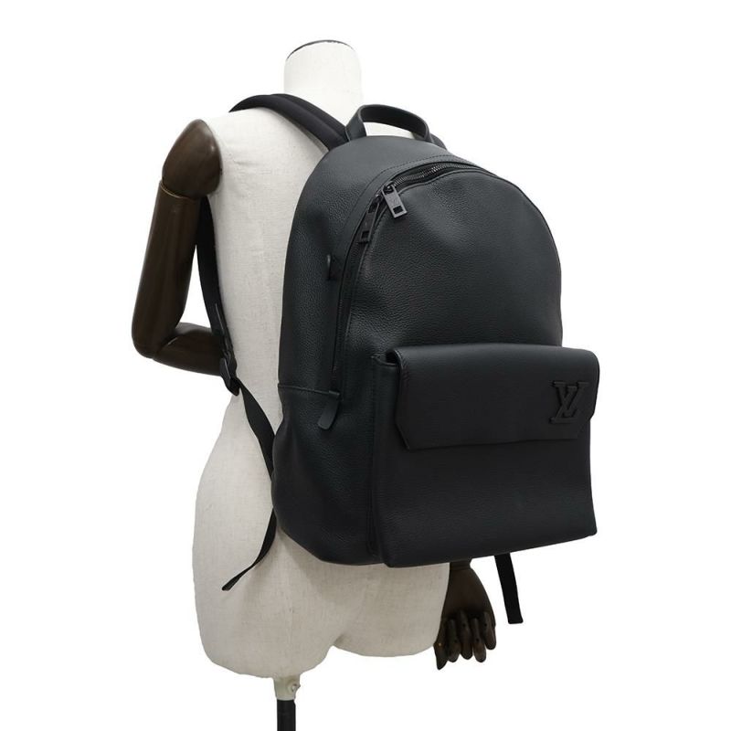 ルイヴィトン リュック テイクオフ・バックパック グレインレザー M57079 LOUIS VUITTON バッグ メンズ 黒 ブラック