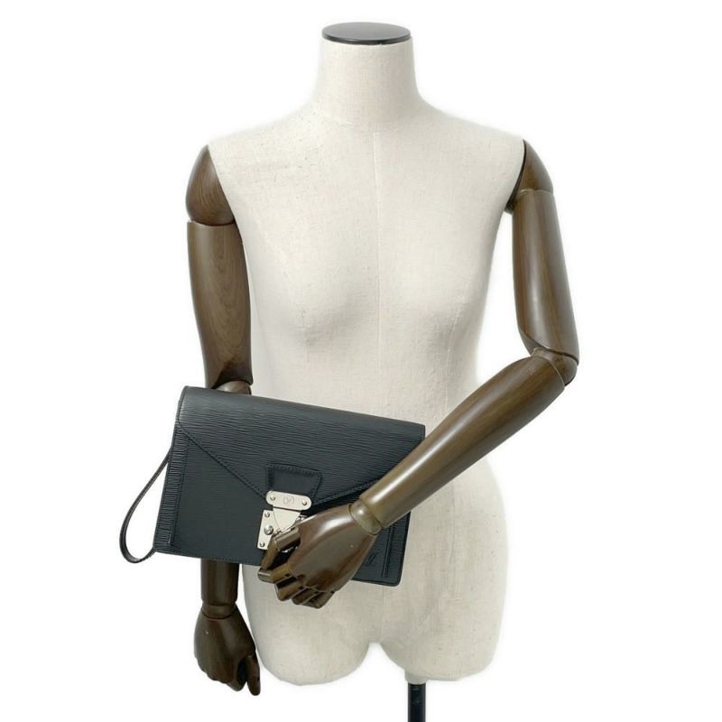 ルイヴィトン セカンドバッグ エピ ポシェット・セリエドラゴンヌ M52762 LOUIS VUITTON  クラッチバッグ メンズ 黒