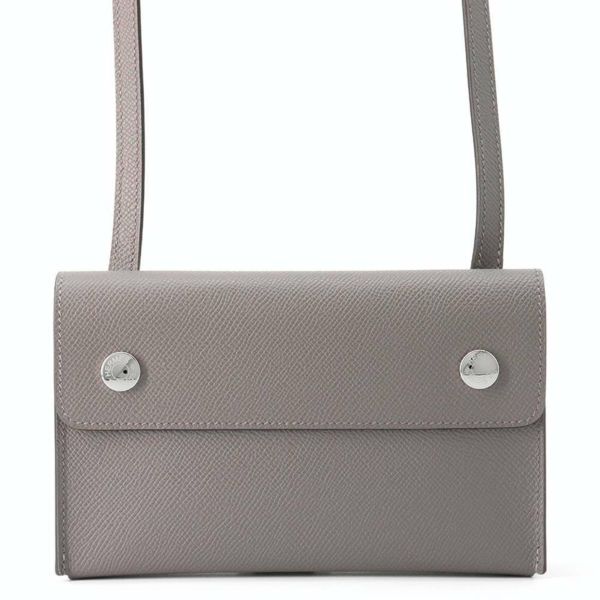 エルメス ショルダーウォレット ナップ トゥーゴー グリメイヤー/シルバー金具 エプソン W刻印