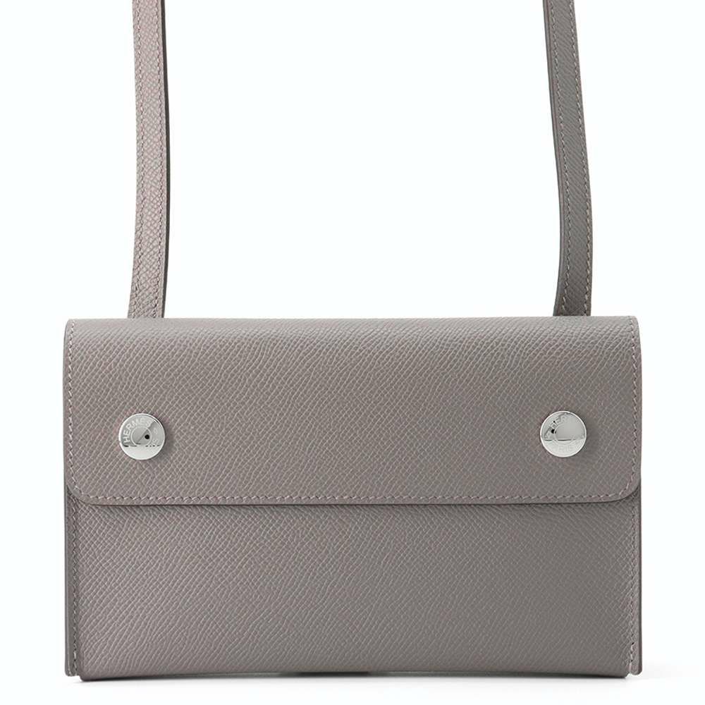 エルメス ショルダーウォレット ナップ トゥーゴー グリメイヤー/シルバー金具 エプソン W刻印