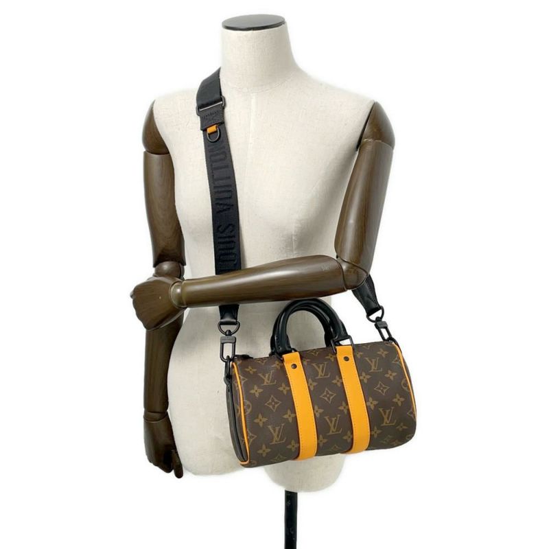 ルイヴィトン ショルダーバッグ モノグラム マカサー キーポル・バンドリエール 25 M46687 LOUIS VUITTON 2way