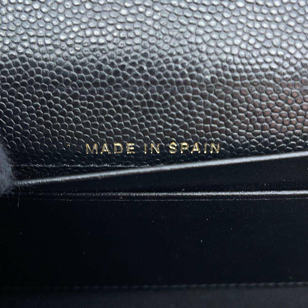 シャネル 長財布 マトラッセ フラップ ココマーク ラインストーン キャビアスキン AP3339 財布 黒