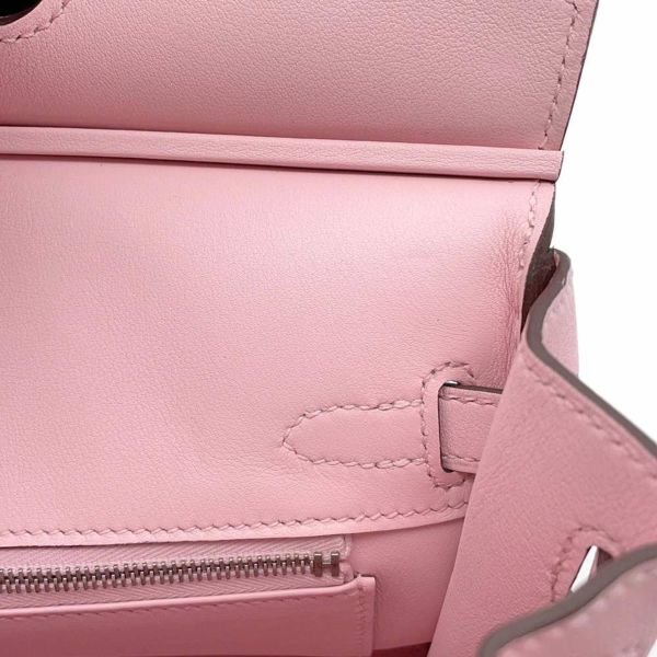 エルメス バーキン25 ローズサクラ/シルバー金具 スイフト D刻印 HERMES ハンドバッグ
