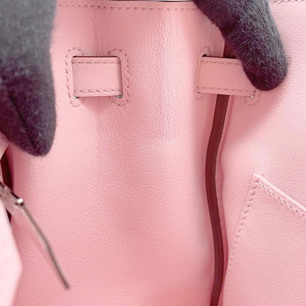 エルメス バーキン25 ローズサクラ/シルバー金具 スイフト D刻印 HERMES ハンドバッグ